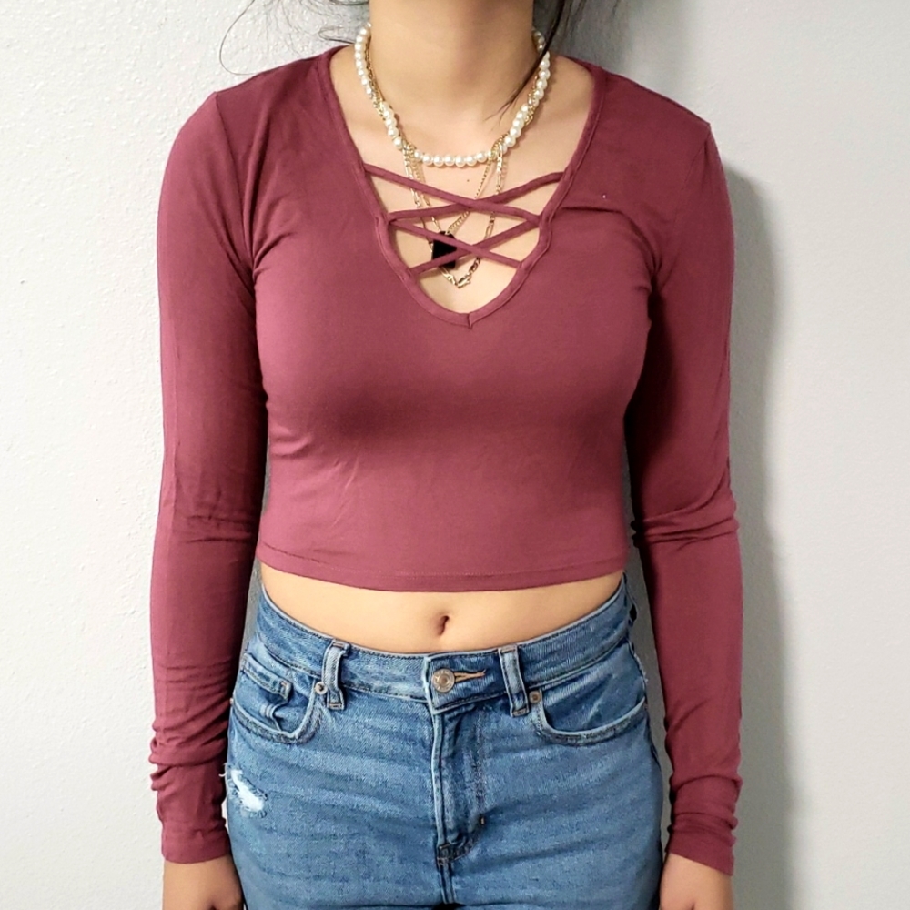 Purple Crop Top